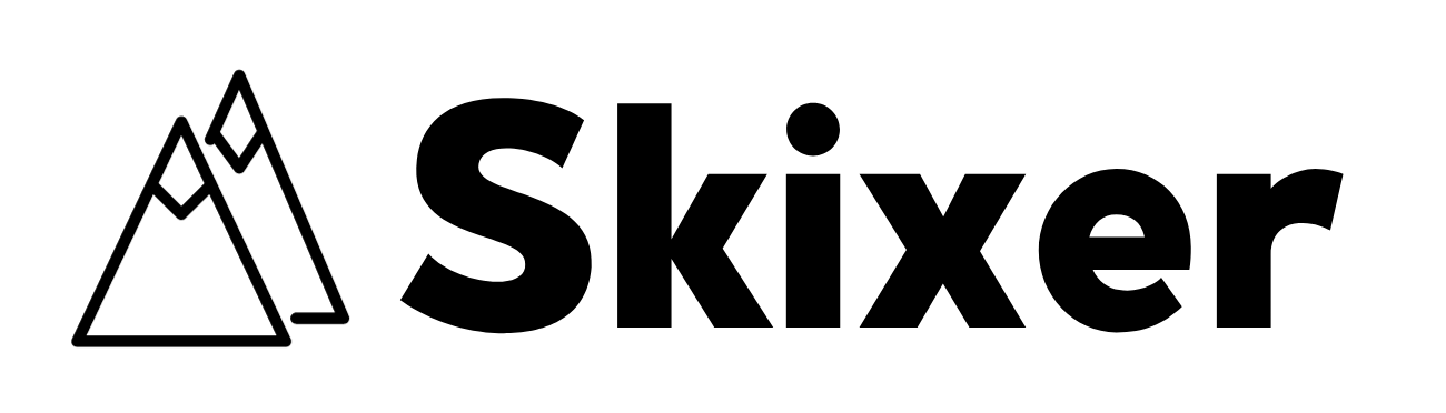 The black Skixer logo on a transparent background.