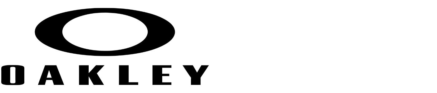 The Oakley logo is shown on a white background.